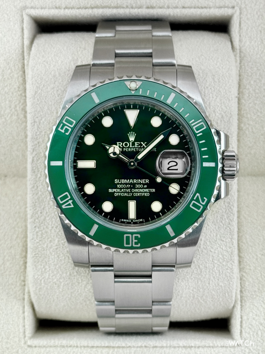 2017 Rolex Submariner “Hulk” 40mm 116610LV Green Dial - MyWatchLLC