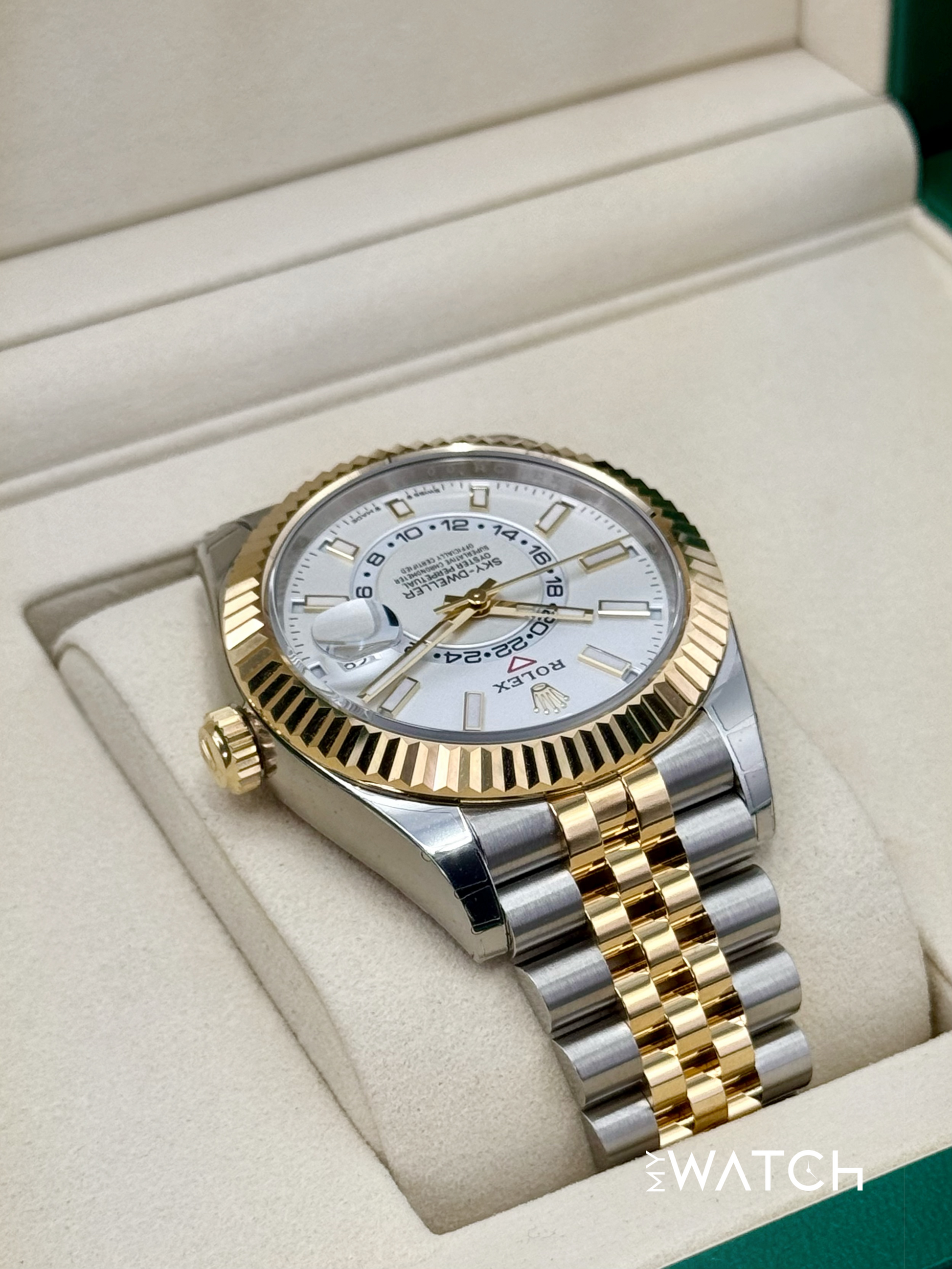 NEW 2025 Rolex Sky-Dweller 42mm 336933 Jubilee White Dial (STICKERED) - MyWatchLLC