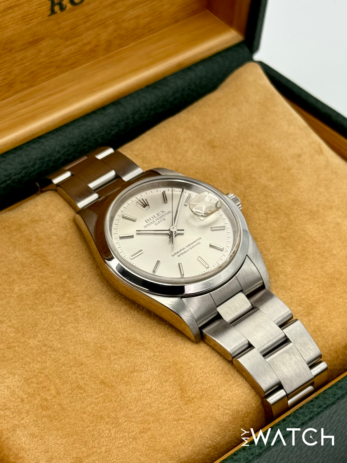 2001 Rolex Oyster Perpetual Date 34mm 15200 Stainless Steel Silver Dial