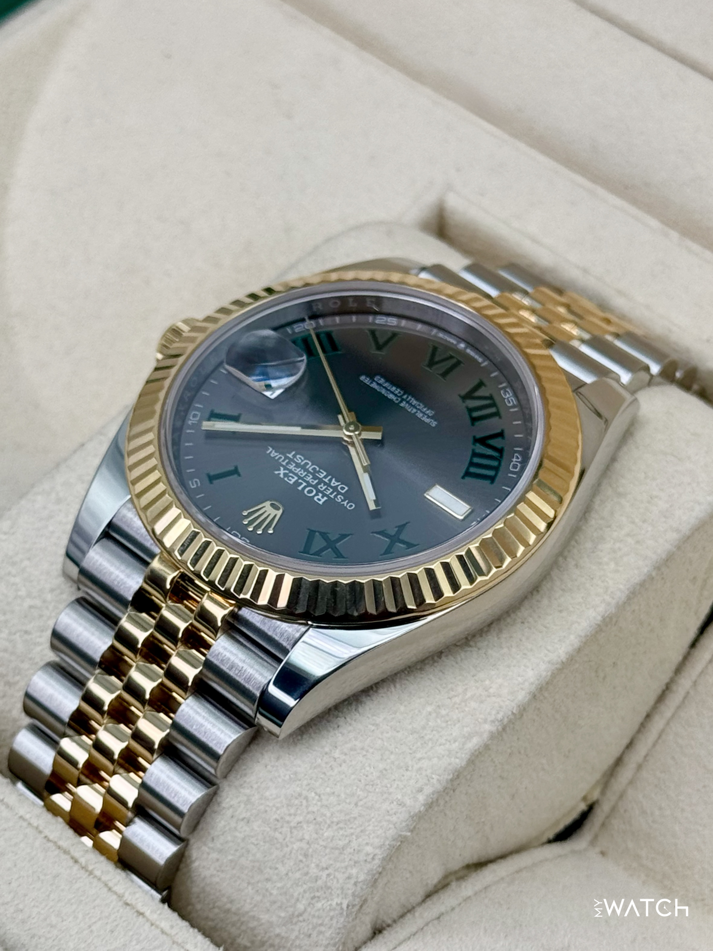 2020 Rolex Datejust 41mm 126333 Two-Tone Oyster Wimbledon Dial - MyWatchLLC