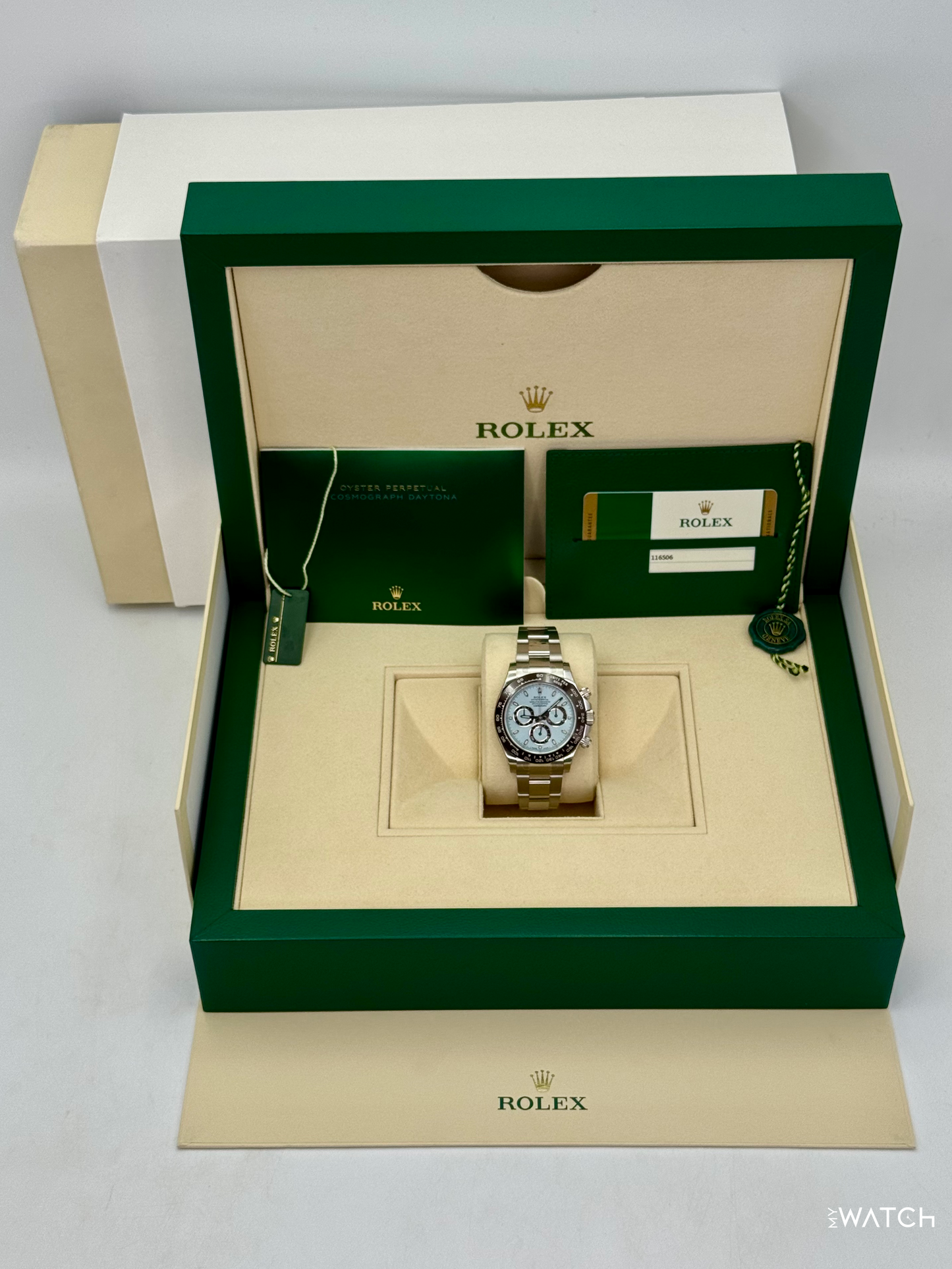 NEW 2016 Rolex Daytona 40mm 116506 Platinum Ice Blue Dial (STICKERED)