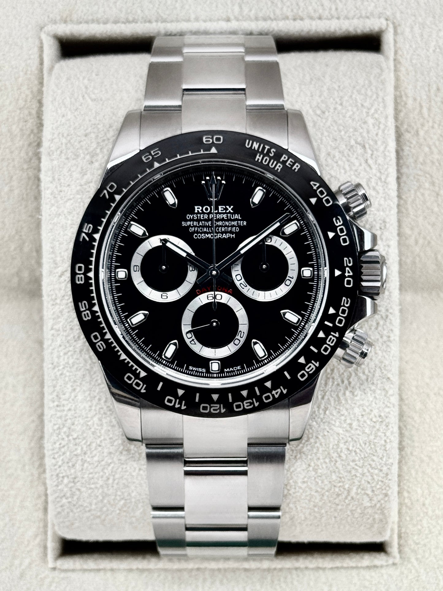 2024 Rolex Daytona 40mm 116500LN Stainless Steel Black Dial