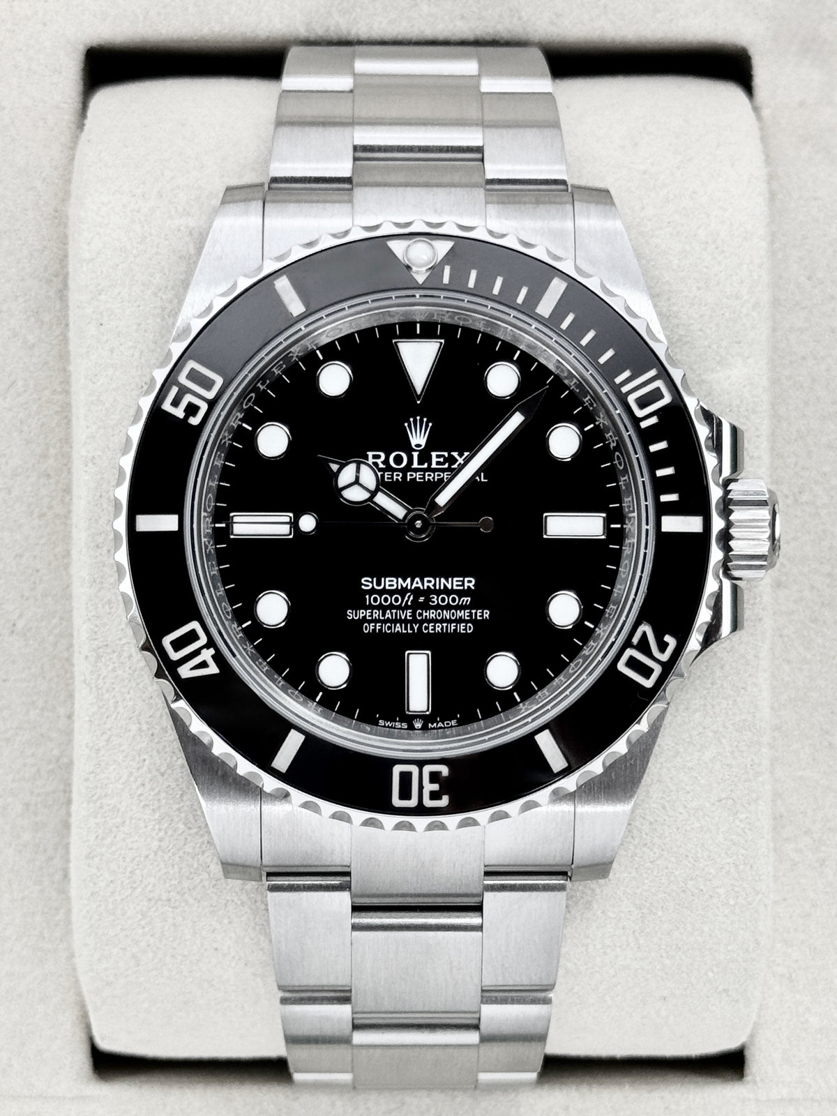 2025 Rolex Submariner 41mm 124060 Stainless Steel Black Dial