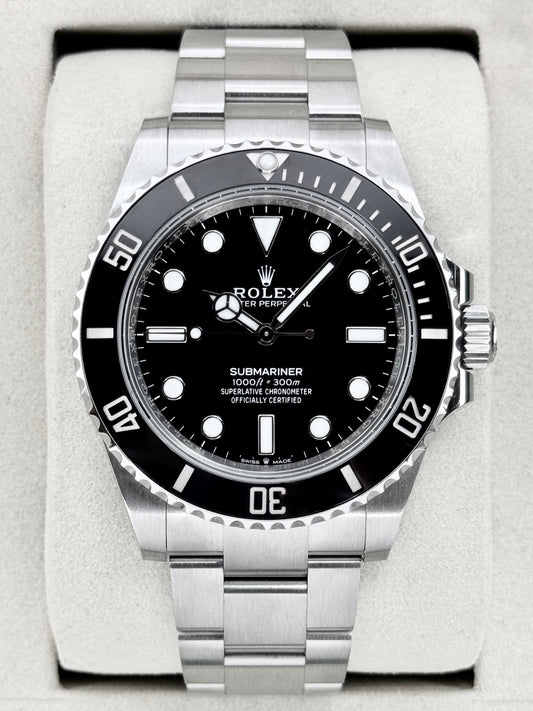 2025 Rolex Submariner 41mm 124060 Stainless Steel Black Dial