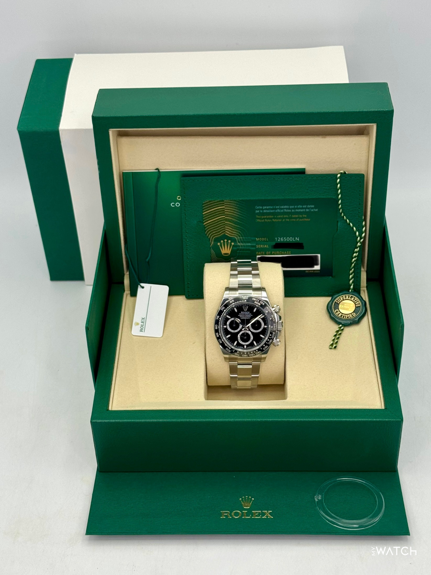 2026 Rolex Daytona 40mm 126500LN Stainless Steel Black Dial - MyWatchLLC