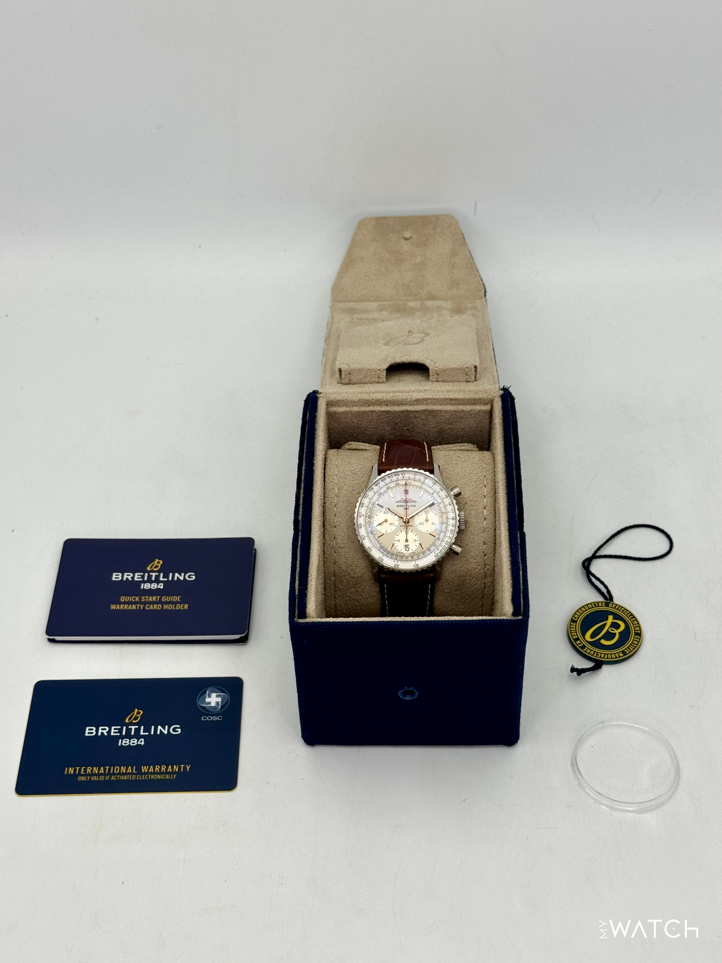 2024 Breitling Navitimer Chronograph B01 41mm AB0139 Stainless Steel Silver Dial - MyWatchLLC