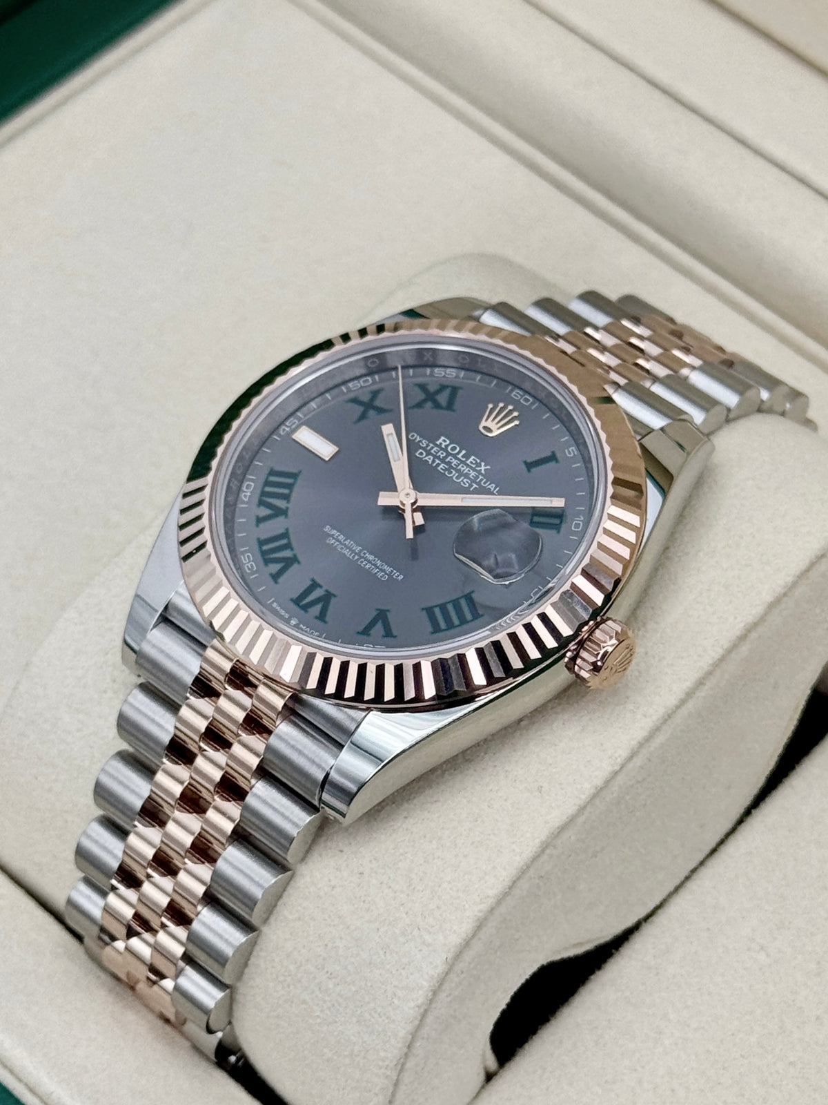 NEW 2026 Rolex Datejust 41mm 126331 Two-Tone Jubilee Wimbledon Dial