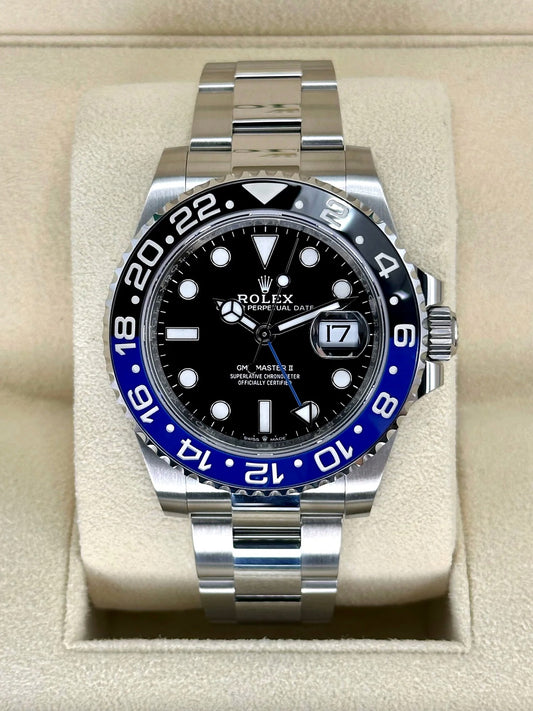 NEW 2024 Rolex GMT-Master II "Batman" 40mm 126710BLNR Oyster - MyWatchLLC