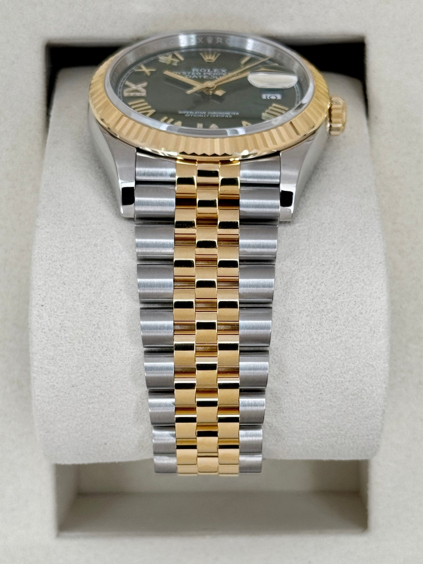 NEW 2026 Rolex Datejust 36mm 126233 Two-Tone Jubilee Green Diamond Dial