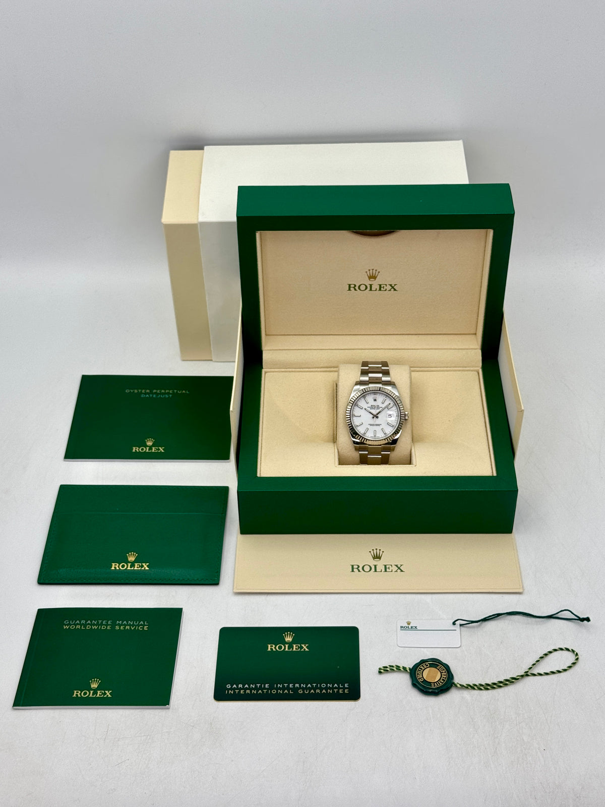 2022 Rolex Datejust 41mm 126334 Stainless Steel Oyster White Dial