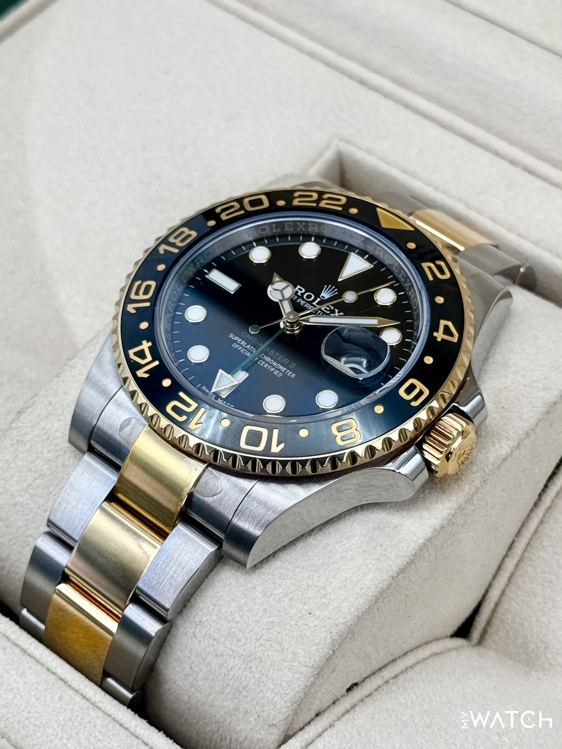 2017 Rolex GMT-Master II 40mm 116713LN Two-Tone Black Dial - MyWatchLLC