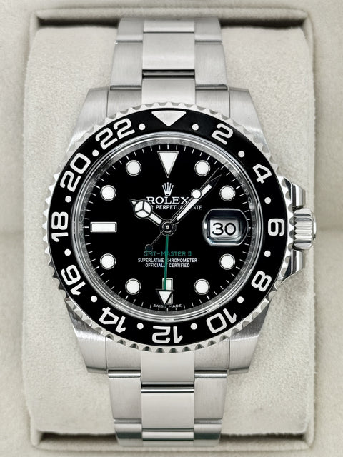 2016 Rolex GMT-Master II 40mm 116710LN Stainless Steel Black Dial
