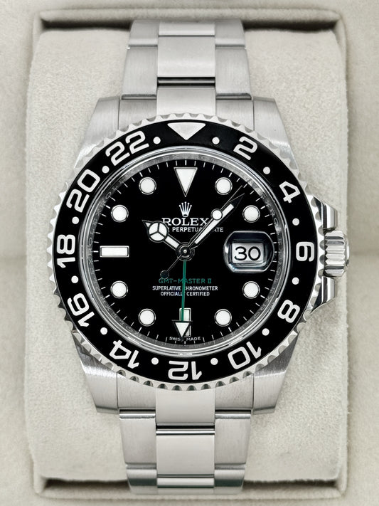 2016 Rolex GMT-Master II 40mm 116710LN Stainless Steel Black Dial