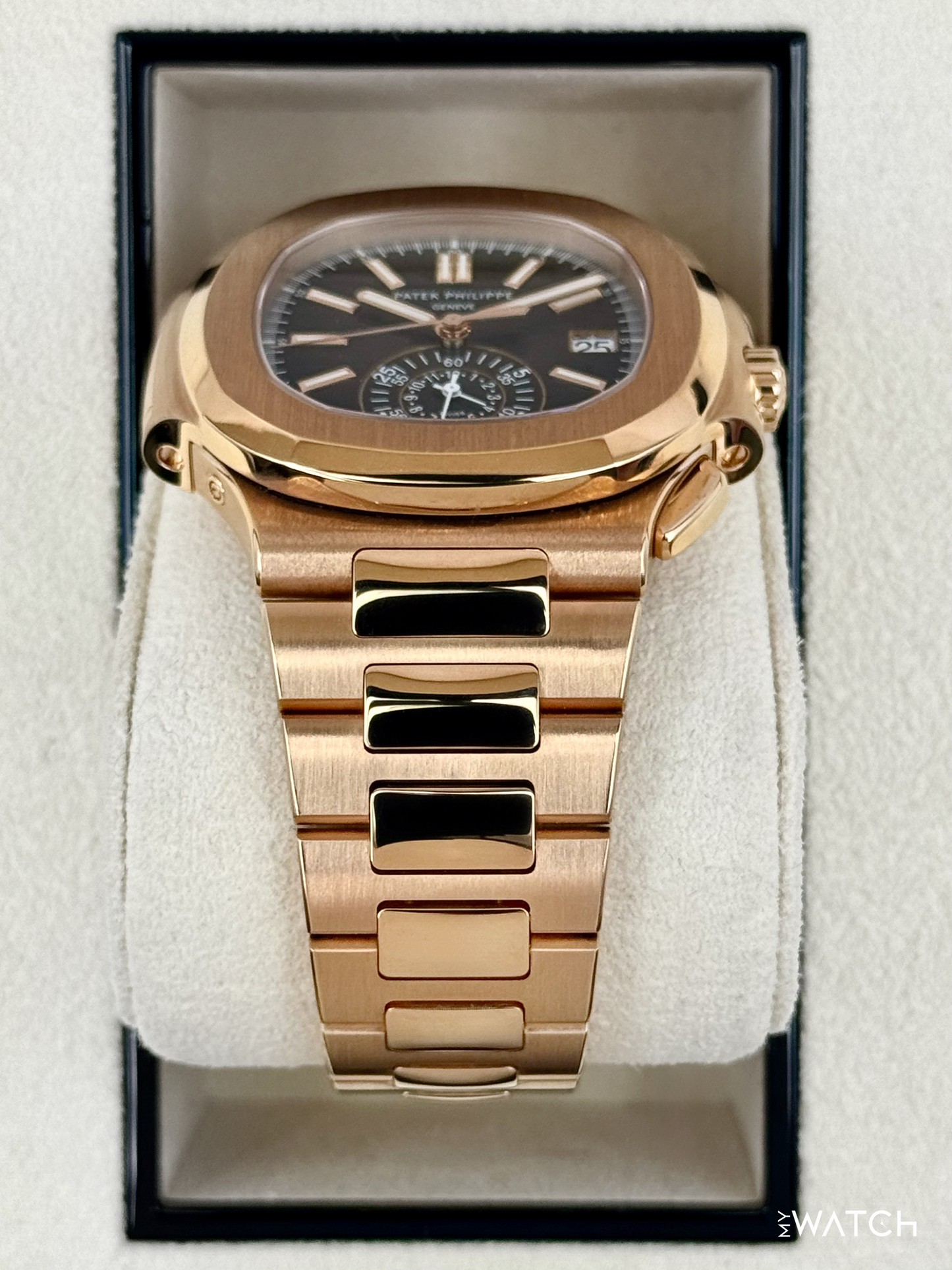 2023 Patek Philippe Nautilus Chrono 40.5mm 5980/1R Rose Gold Gray Dial