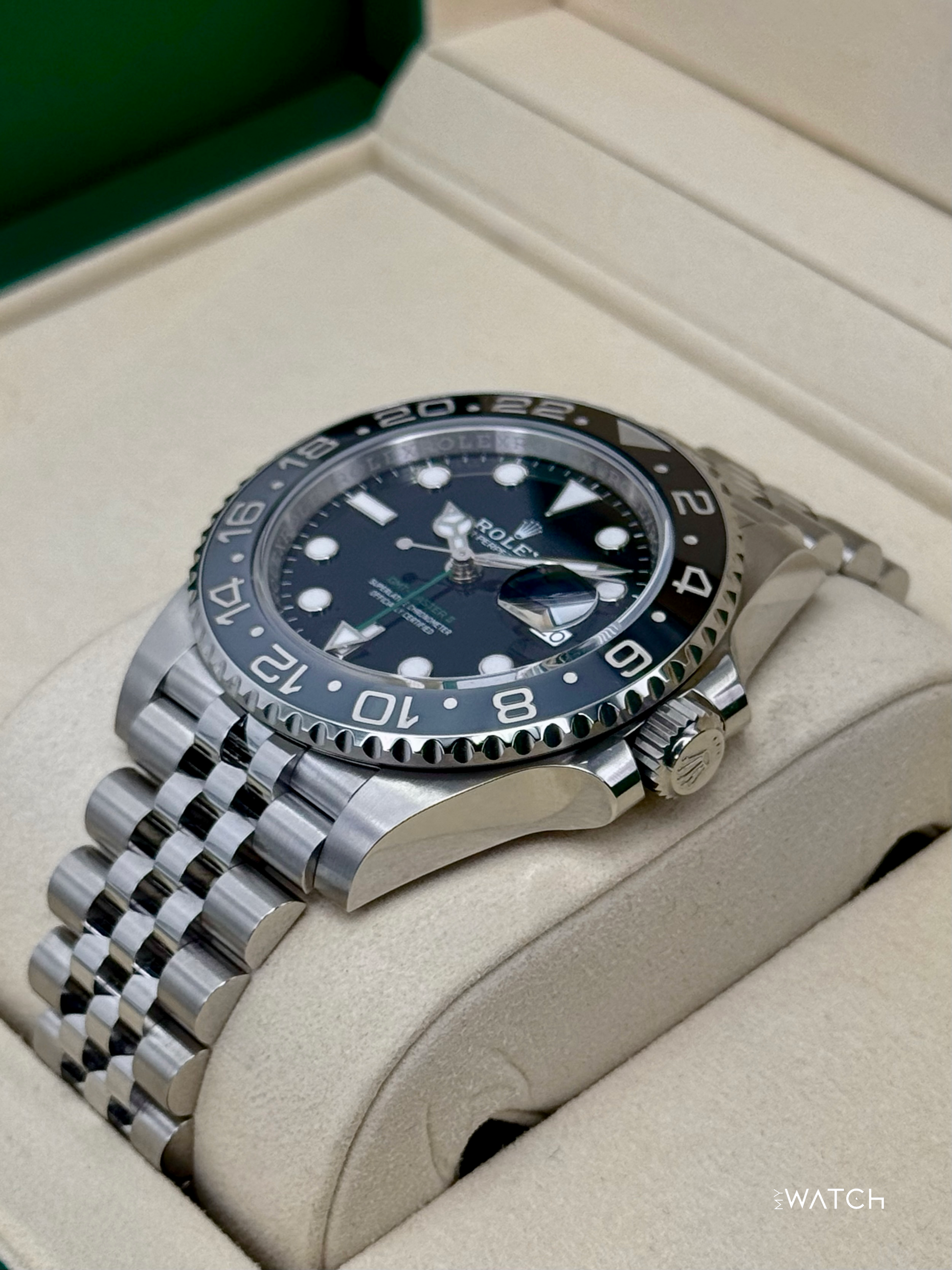 NEW 2025 Rolex GMT-Master II "Bruce Wayne" 40mm 126710GRNR Jubilee - MyWatchLLC