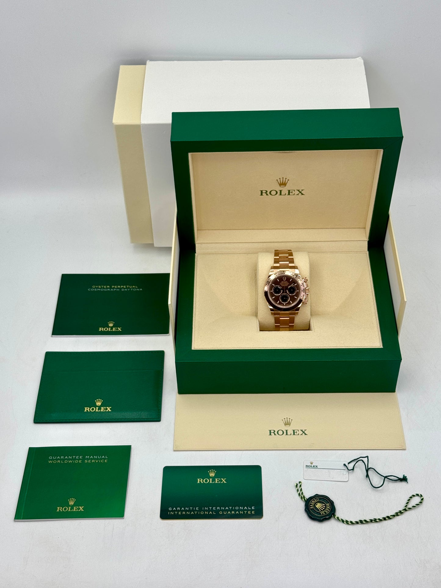 2025 Rolex Daytona 40mm 126505 Rose Gold Chocolate Dial