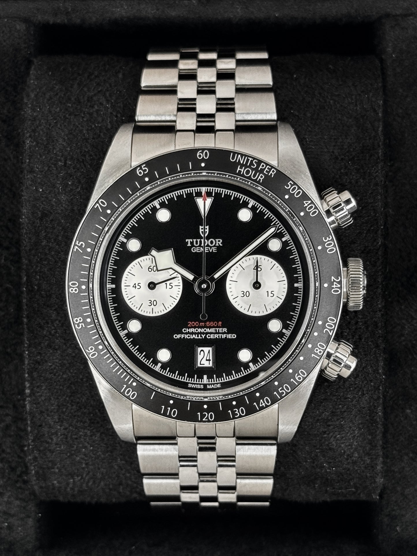 2025 Tudor Black Bay Chrono "Reverse Panda" 41mm 79360N Stainless Steel Black Dial