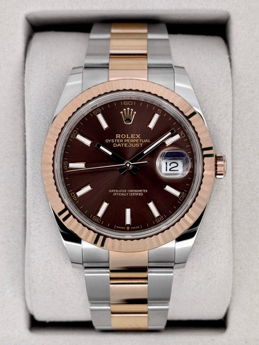 NEW 2026 Rolex Datejust 41mm 126331 Two-Tone Oyster Chocolate Dial - MyWatchLLC