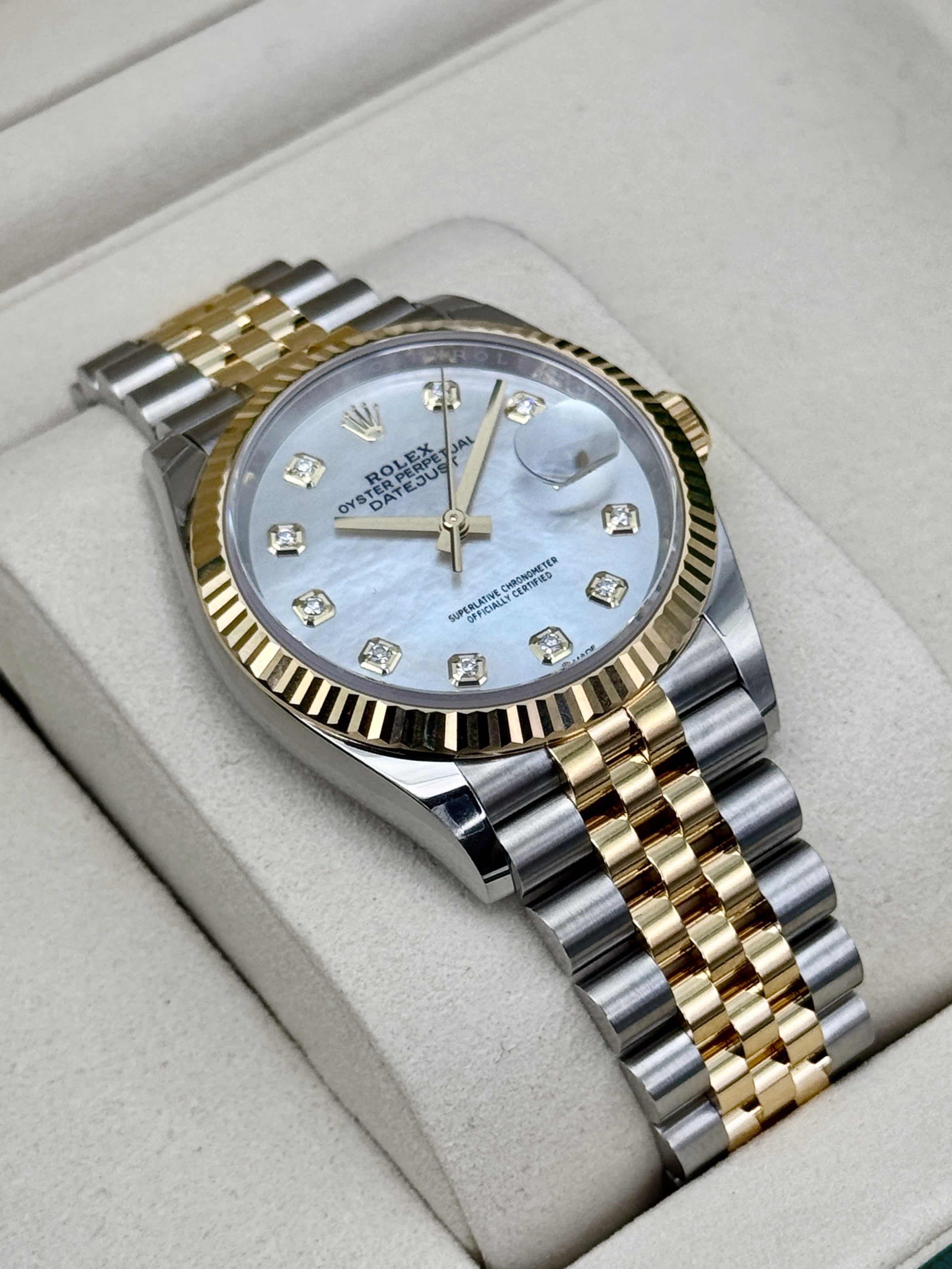 NEW 2026 Rolex Datejust 36mm 126233 Two-Tone Jubilee Mother of Pearl D