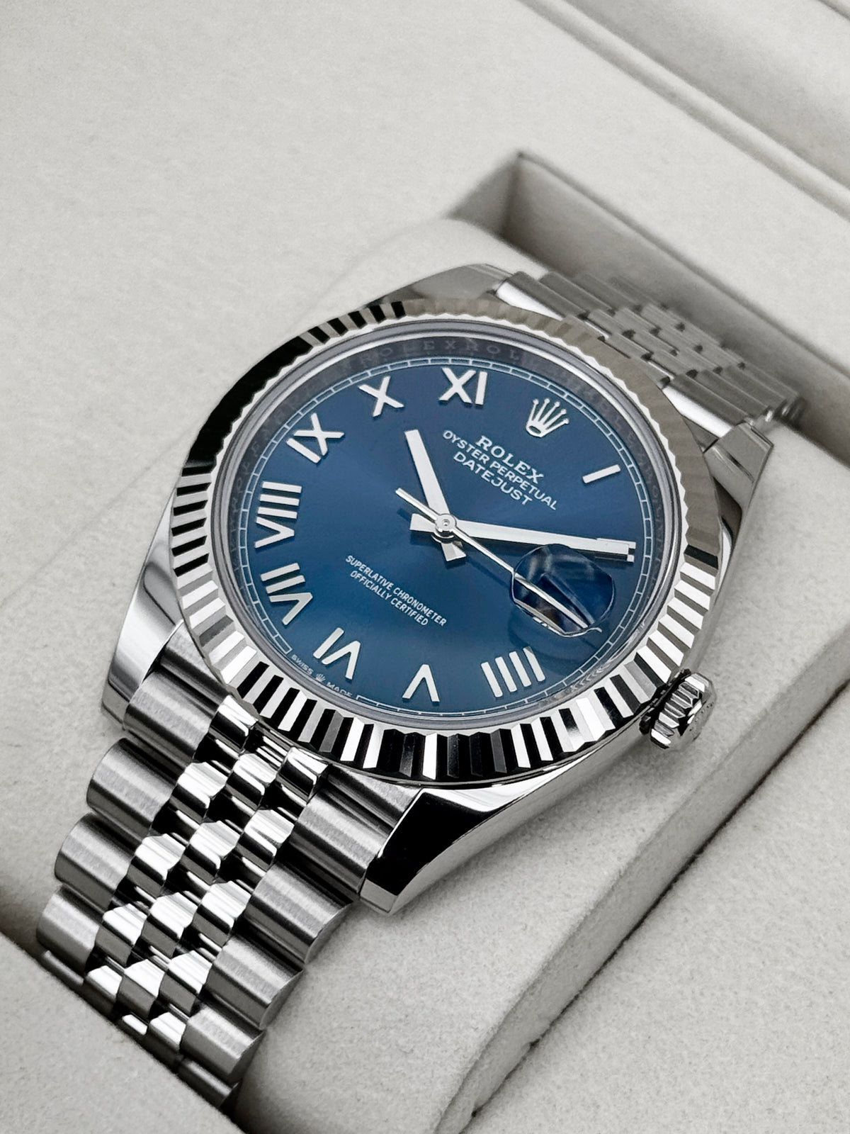 NEW 2026 Rolex Datejust 41mm 126334 Stainless Steel Jubilee Blue Roman Numeral Dial