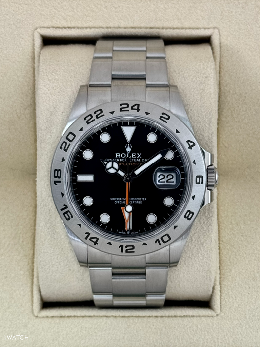 2022 Rolex Explorer II 42mm 226570 Black Dial