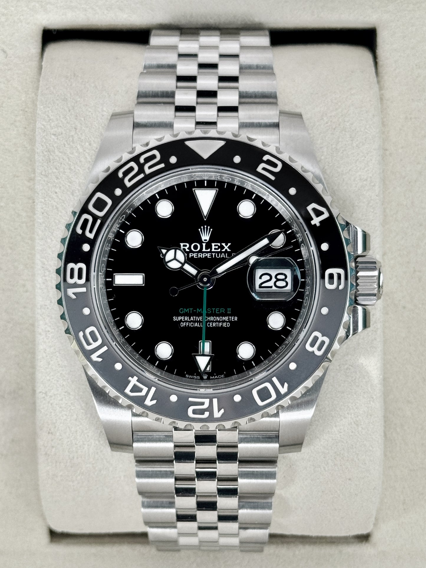 NEW 2026 Rolex GMT-Master II Bruce Wayne 40mm 126710GRNR Jubilee (STICKERED)