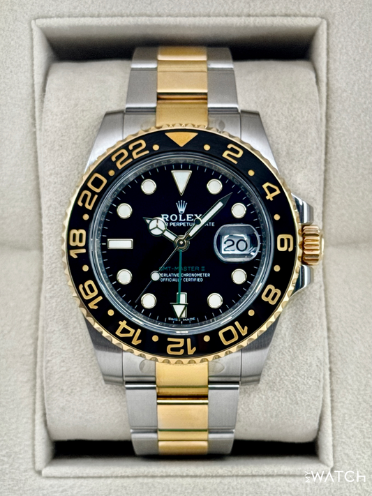 2017 Rolex GMT-Master II 40mm 116713LN Two-Tone Black Dial - MyWatchLLC