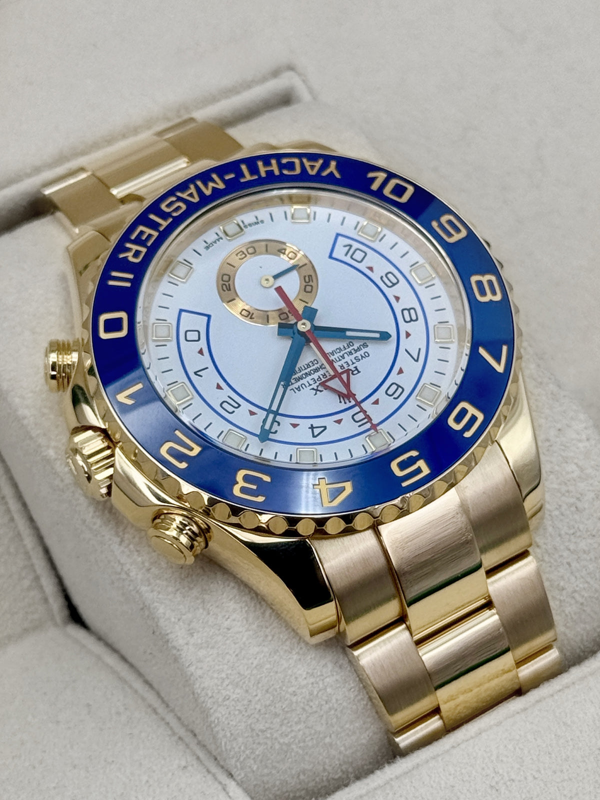 2017 Rolex Yacht-Master II 44mm 116688 18K Yellow Gold White Dial (Rolex Warranty)