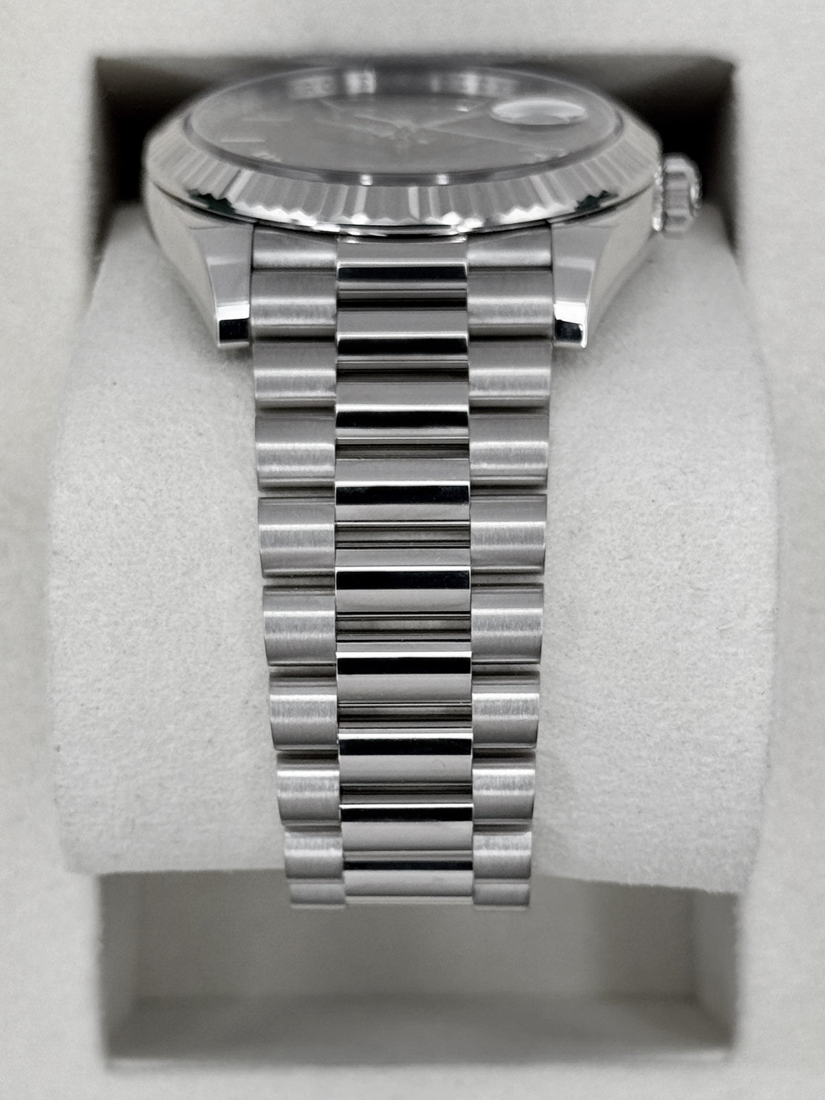 NEW 2026 Rolex Day-Date 40mm 228239 Presidential White Gold Blue Ombre Dial