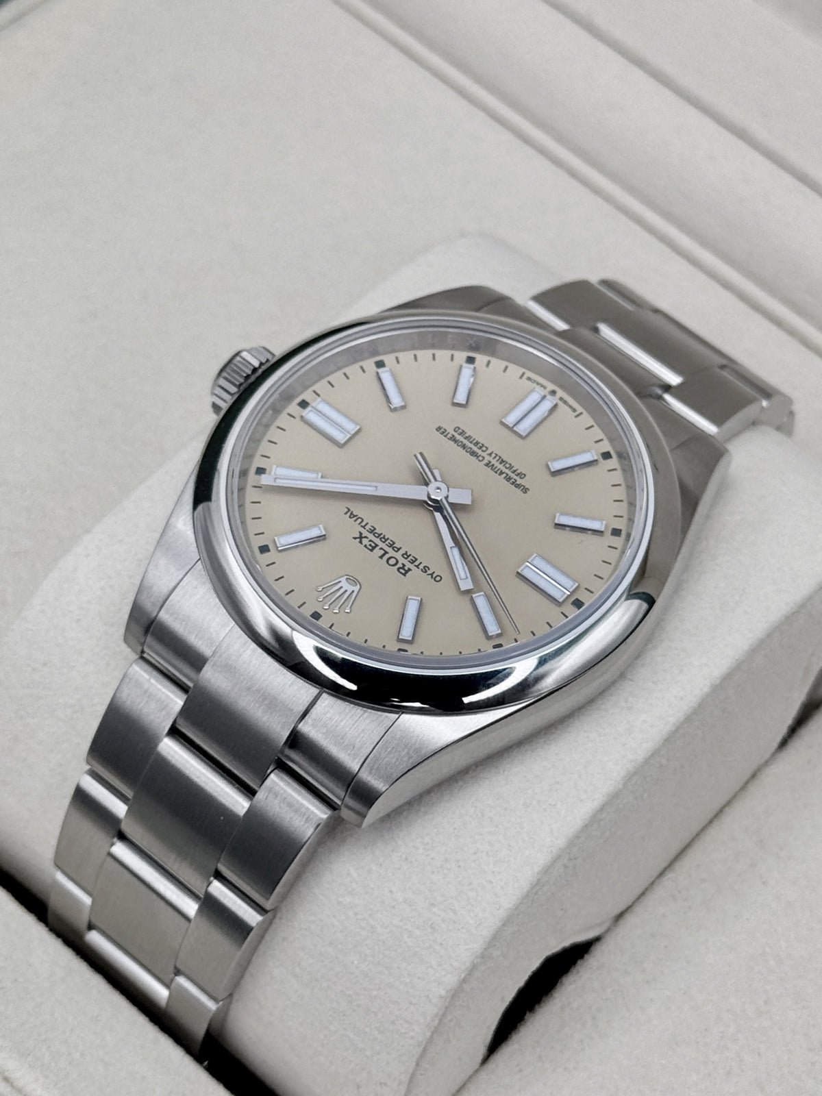 NEW 2026 Rolex Oyster Perpetual 41mm 134300 Beige Dial (NEW STYLE CARD)