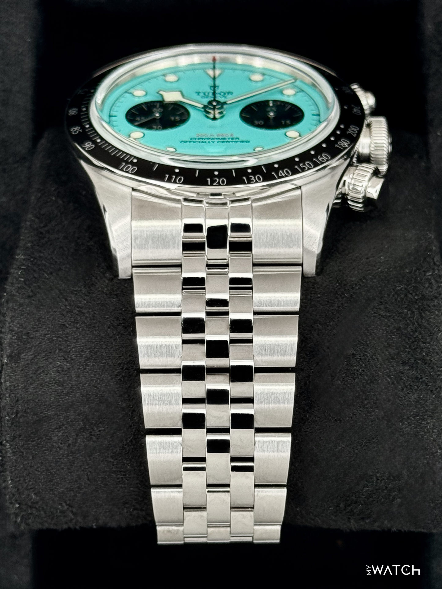 NEW 2026 Tudor Black Bay Chrono 41mm 79360N Flamingo Blue Dial - MyWatchLLC