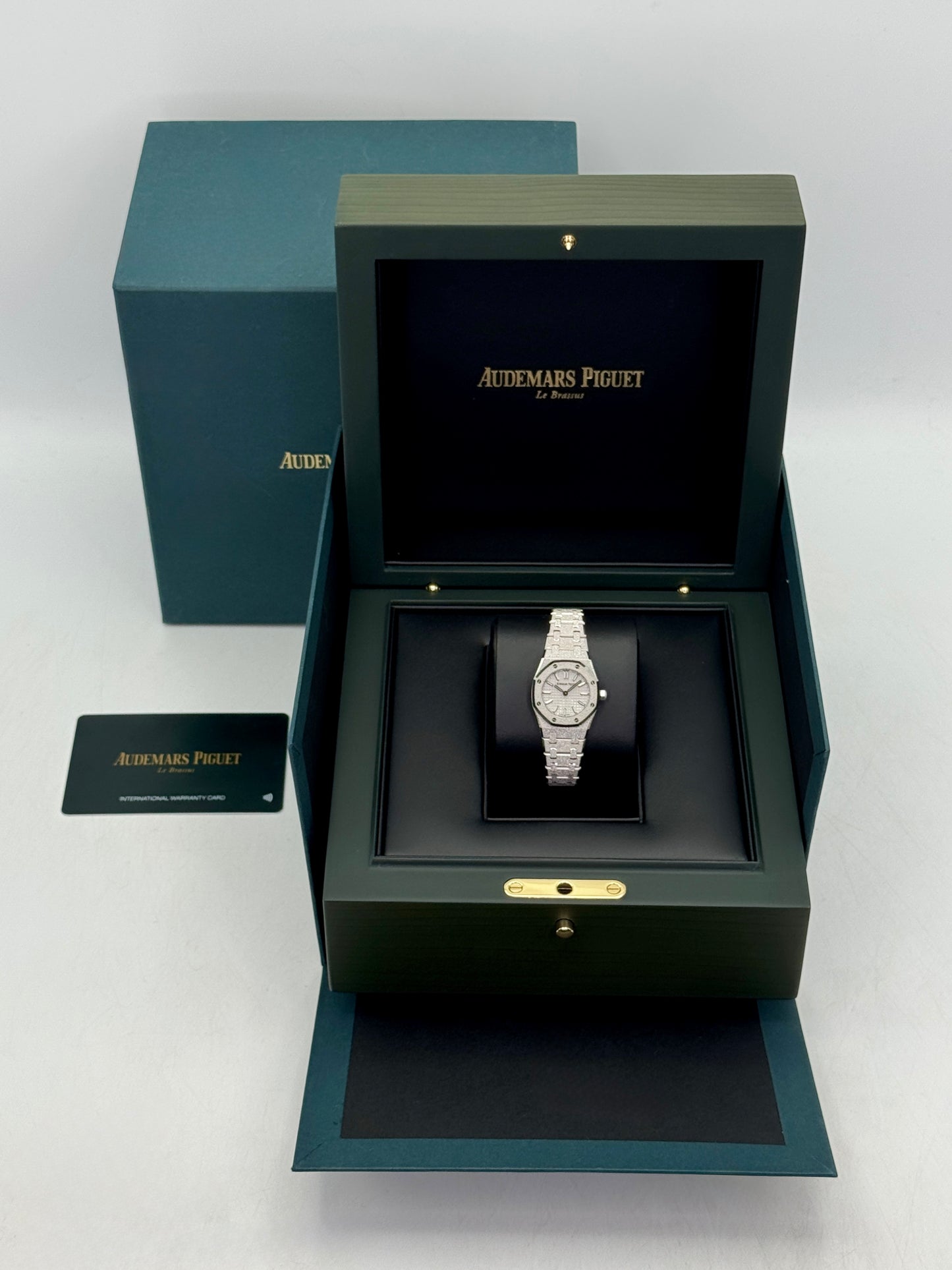 NEW 2026 Audemars Piguet Royal Oak Mini Frosted 23mm 67630BC White Gold Silver Dial