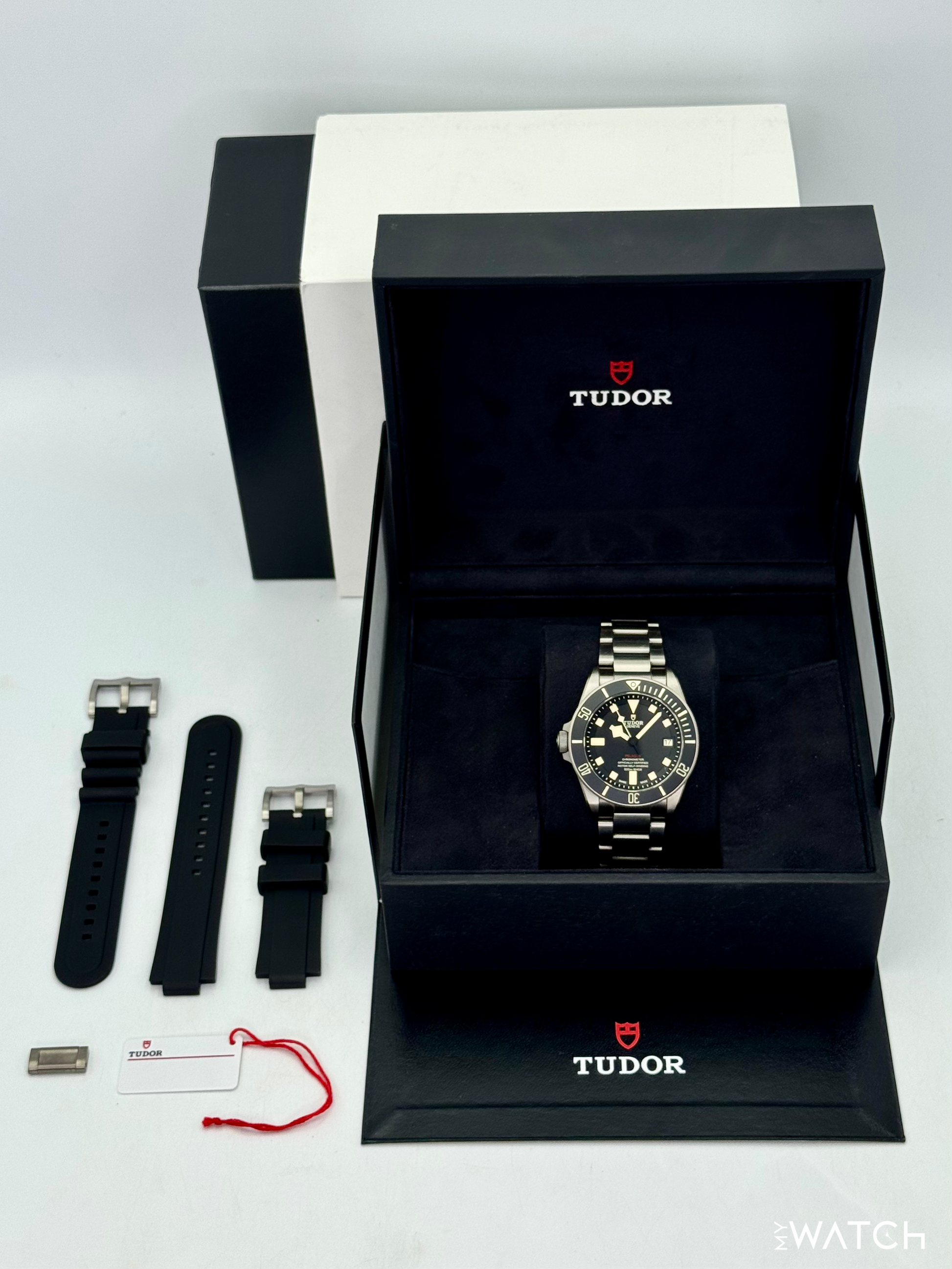 Tudor Pelagos LHD 42mm 25610TNL Titanium Black Dial - MyWatchLLC