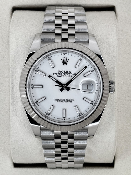 2026 Rolex Datejust 41mm 126334 Stainless Steel Jubilee White Dial