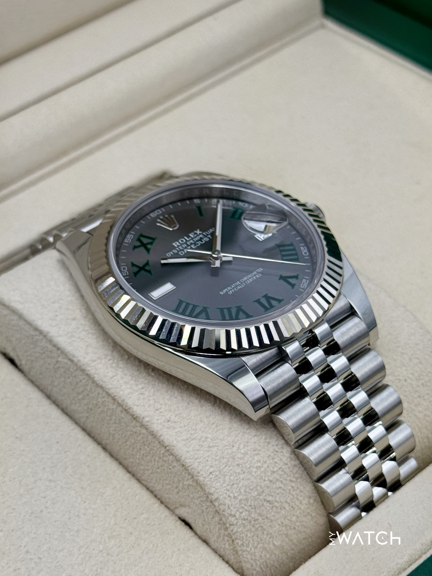 2025 Rolex Datejust 41mm 126334 Jubilee Wimbledon Dial