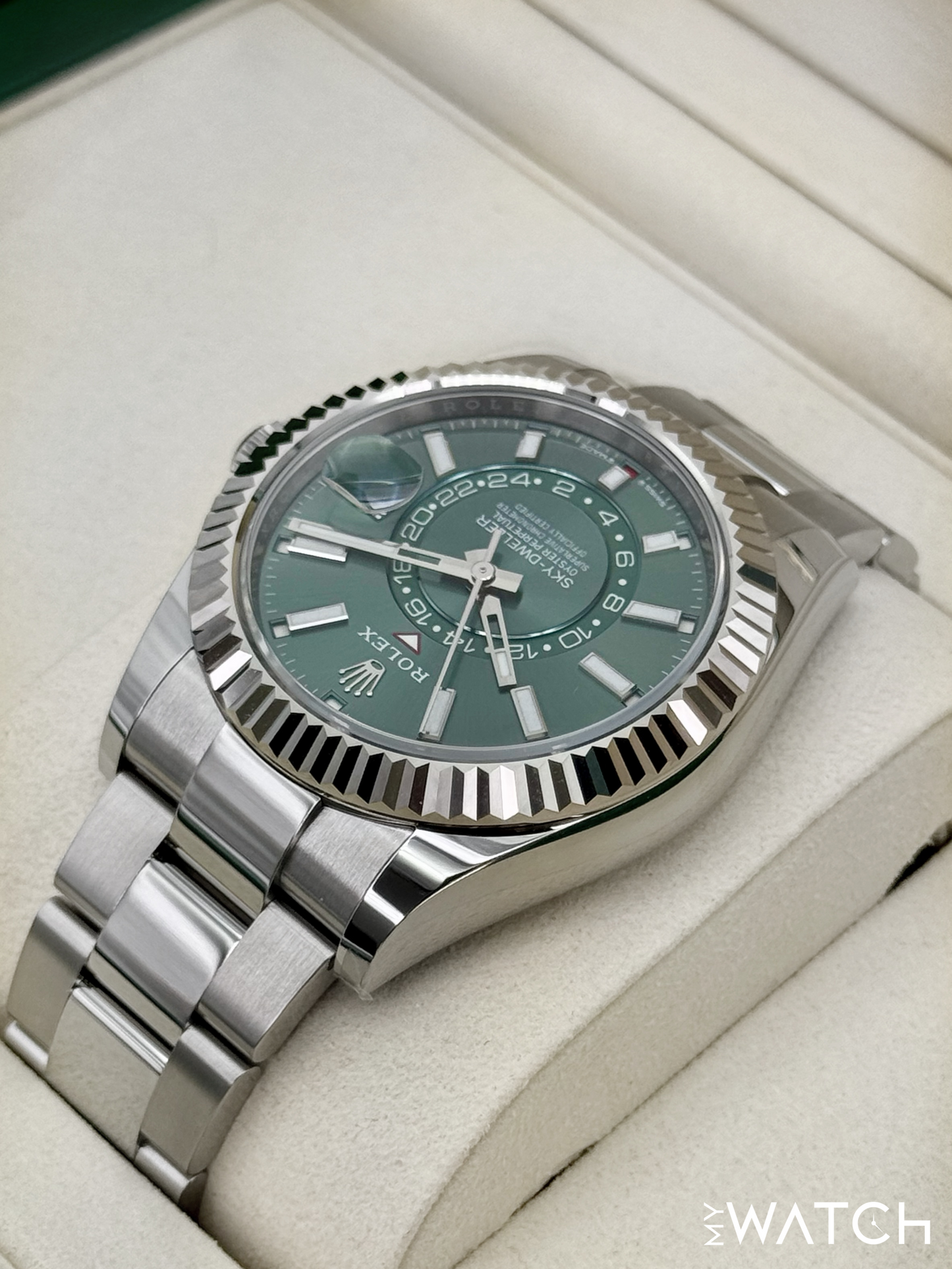 NEW 2025 Rolex Sky-Dweller 42mm 336934 Oyster Green Dial