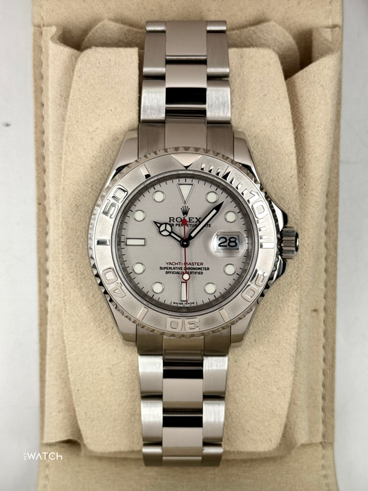 2025 CPO Rolex Yacht-Master 40mm 16622 Platinum Bezel and Dial