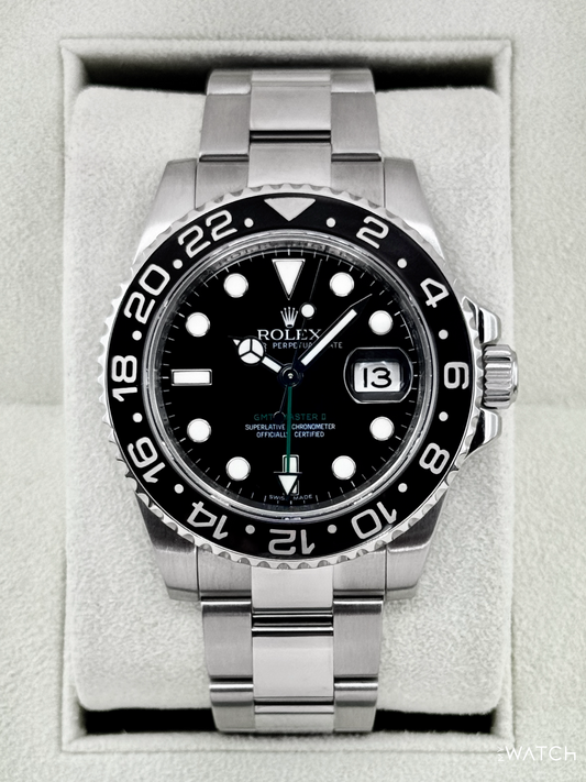 2008 Rolex GMT-Master II 40mm 116710LN Stainless Steel Black Dial - MyWatchLLC