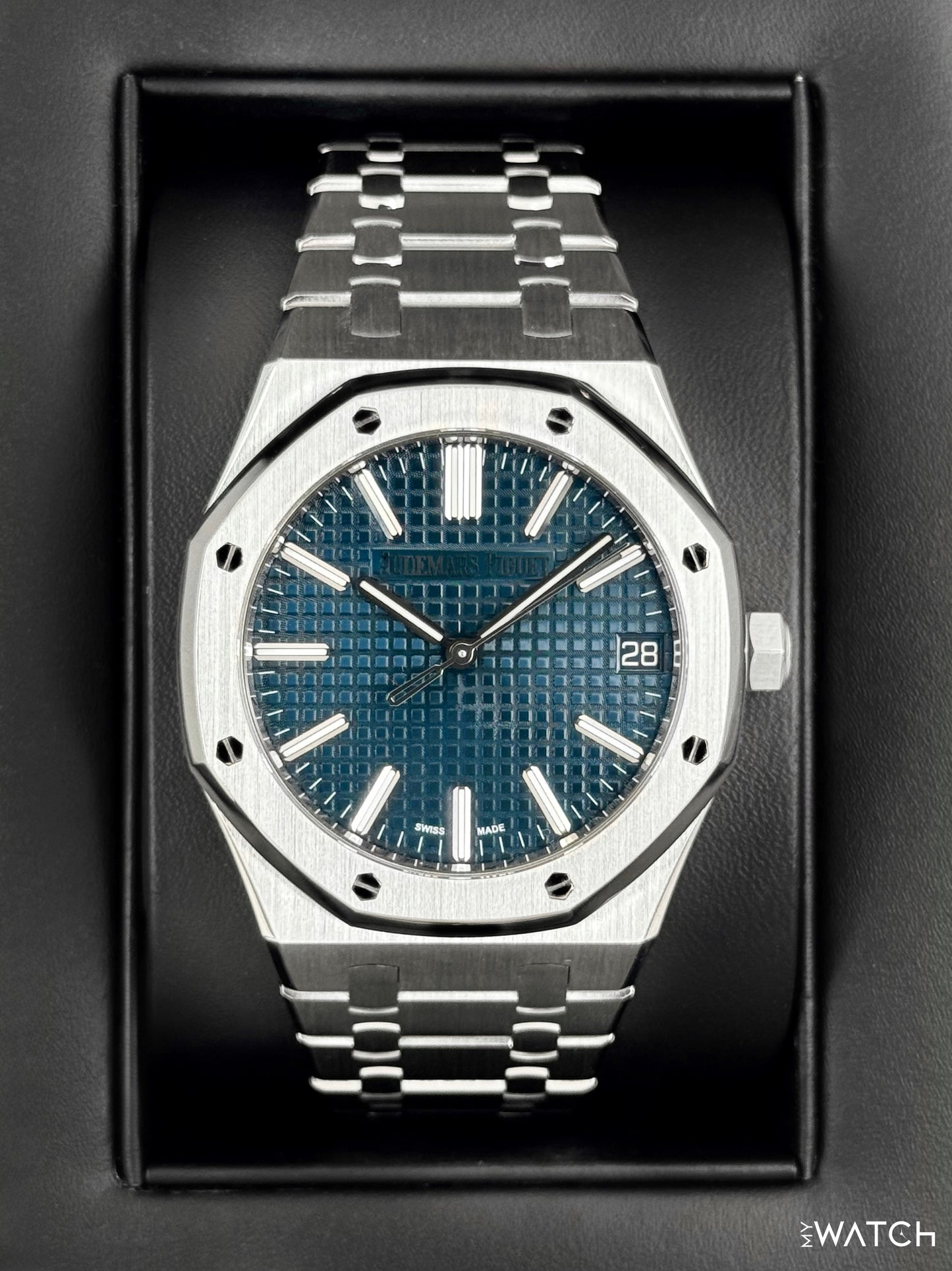 2023 Audemars Piguet  Royal Oak  41mm 15510ST Stainless Steel Blue Dial - MyWatchLLC