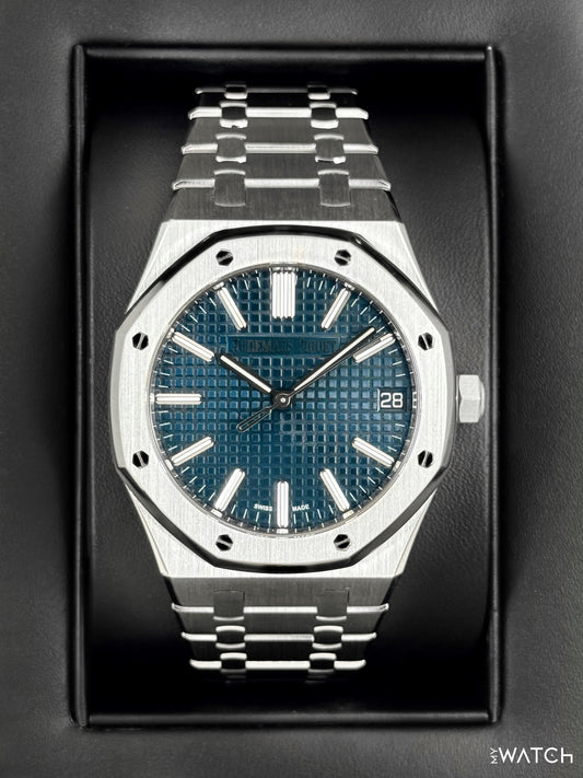 2023 Audemars Piguet  Royal Oak  41mm 15510ST Stainless Steel Blue Dial