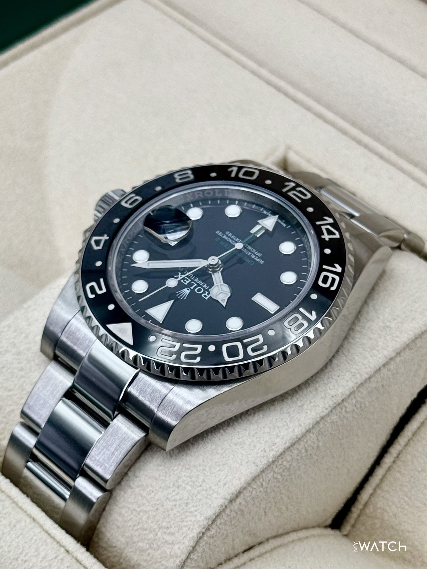 Rolex GMT-Master II 40mm 116710LN Stainless Steel Black Dial - MyWatchLLC