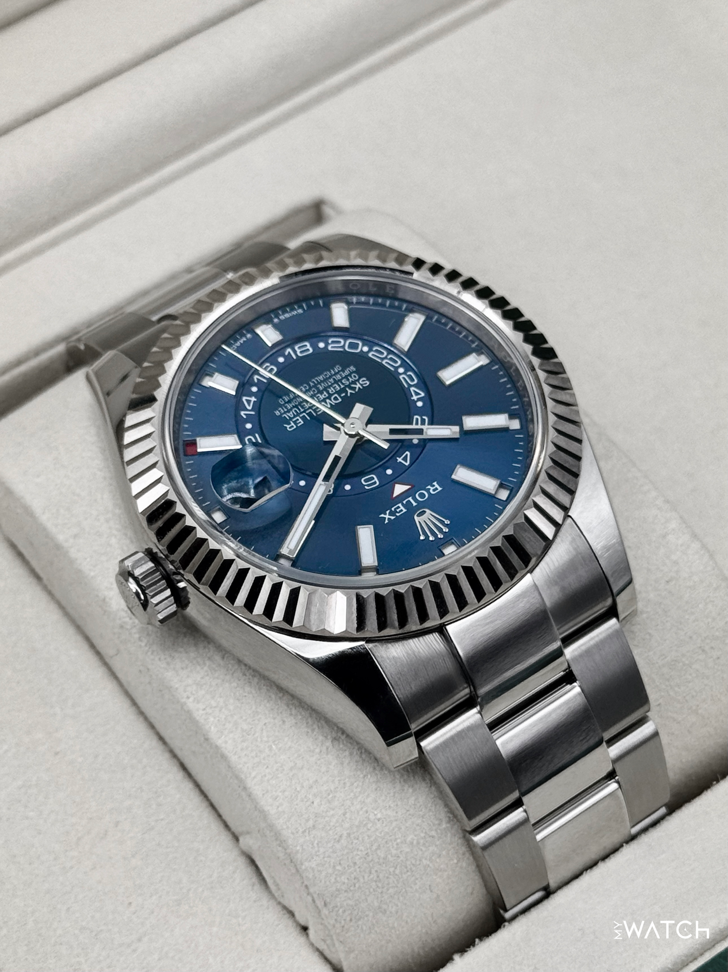 2026 Rolex Sky-Dweller 42mm 336934 Oyster Blue Dial - MyWatchLLC