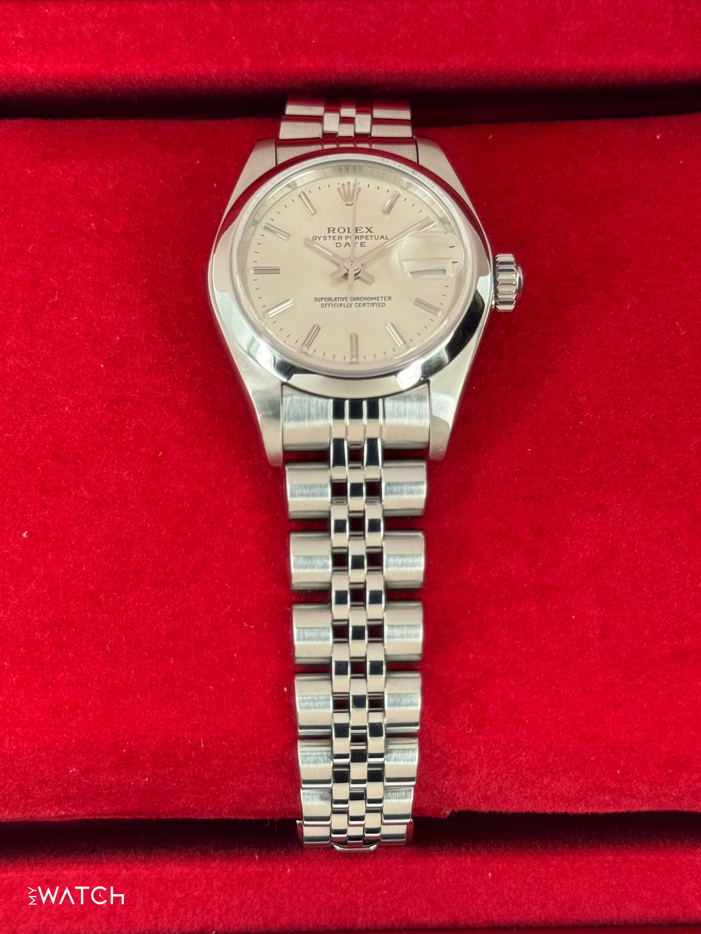 2002 Rolex Lady Datejust 26mm 79160 Stainless Steel Jubilee Silver Dial