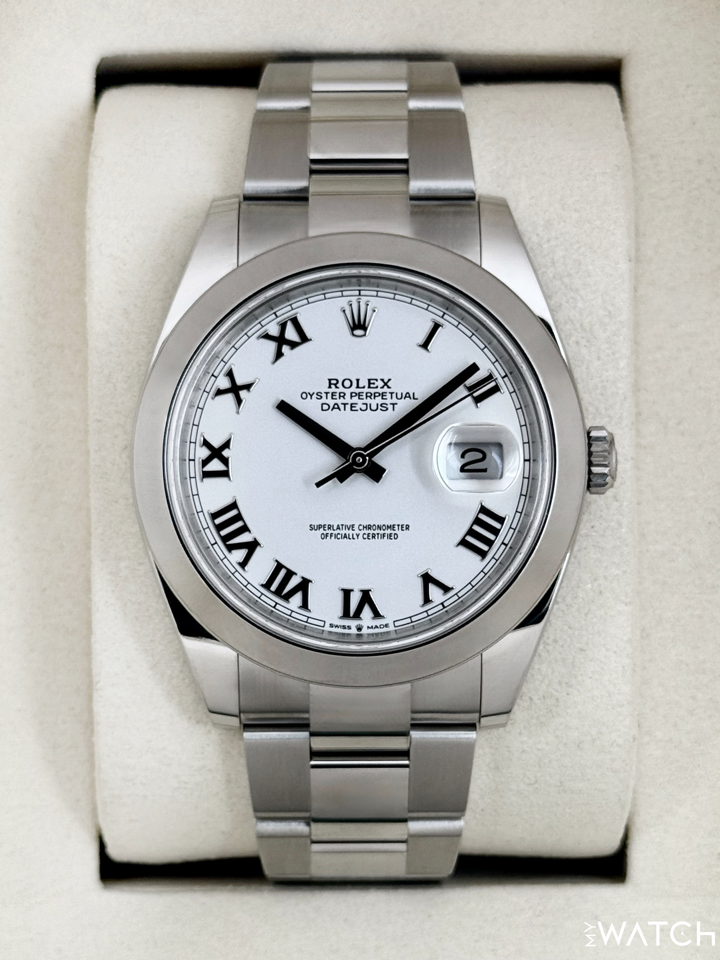 NEW 2025 Rolex Datejust 41mm 126300 Stainless Steel Oyster White Dial