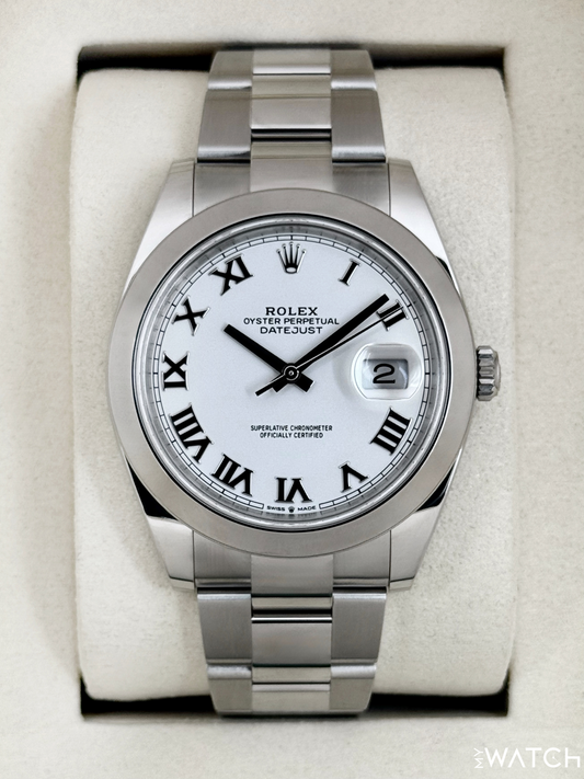 NEW 2025 Rolex Datejust 41mm 126300 Stainless Steel Oyster White Dial