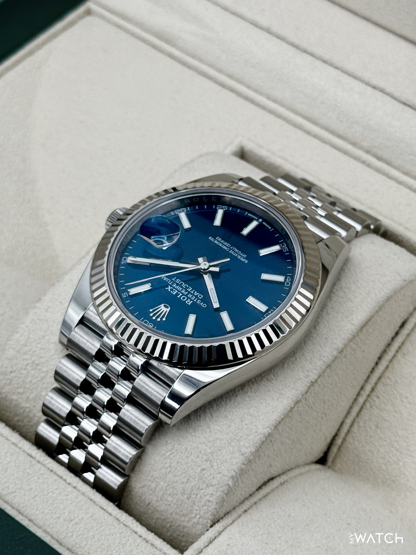 2023 Rolex Datejust 41mm 126334 Stainless Steel Jubilee Blue Dial - MyWatchLLC
