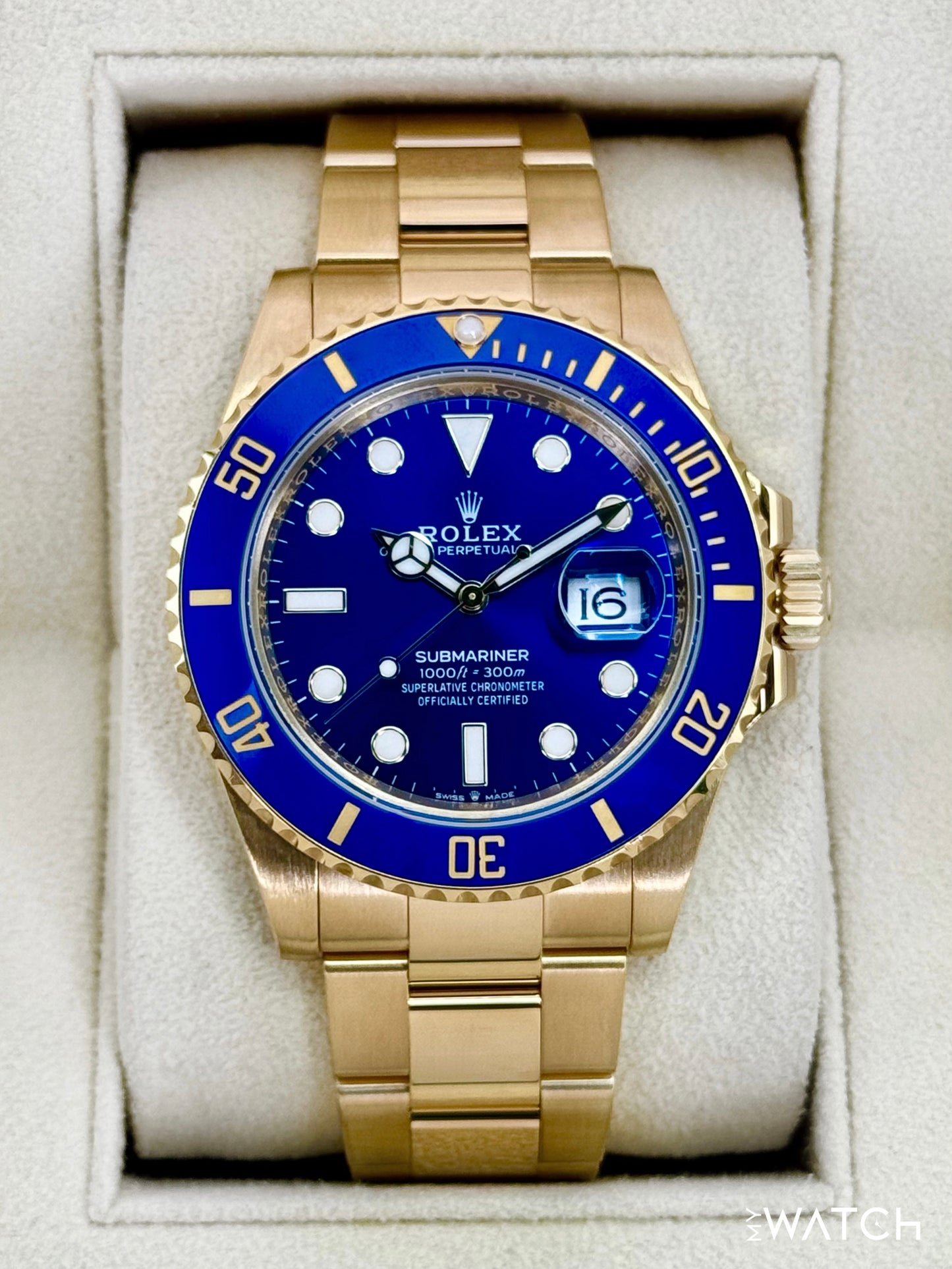 2024 Rolex Submariner "Bluesy" 41mm 126618LB Yellow Gold Blue Dial