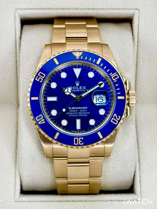 2024 Rolex Submariner "Bluesy" 41mm 126618LB Yellow Gold Blue Dial