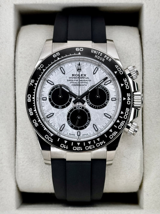 NEW 2026 Rolex Daytona 40mm 126519LN White Gold Oysterflex Meteorite Dial