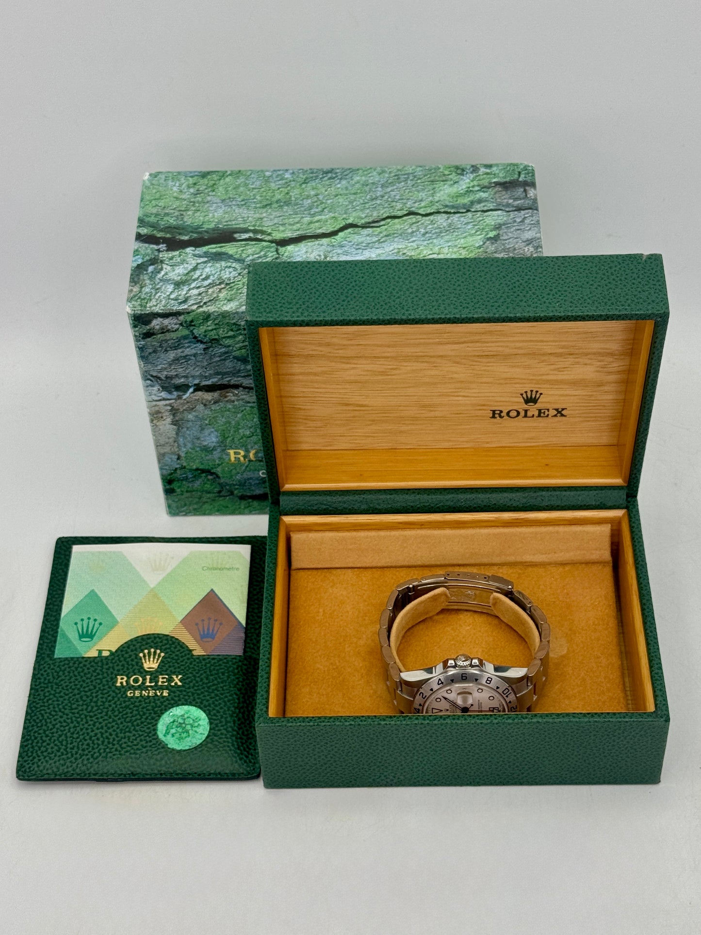 2005 Rolex Explorer II 40mm 16570 Stainless Steel Polar White Dial